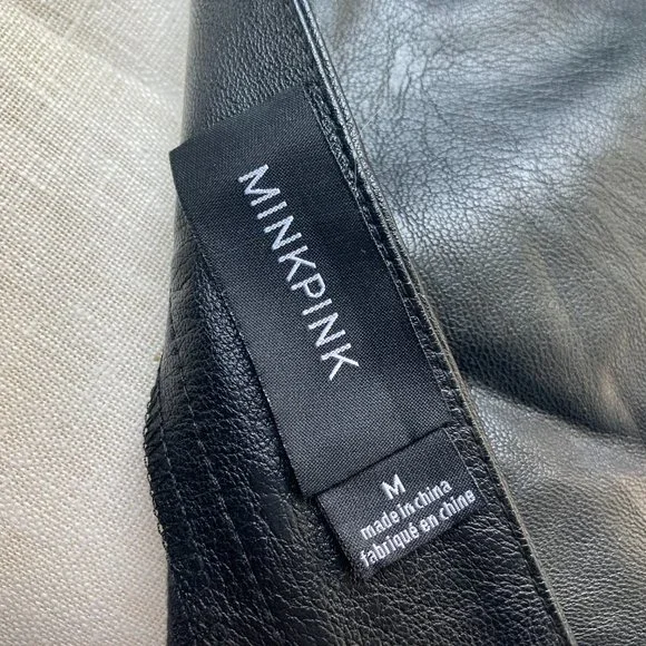 Embroidered Faux Leather Skirt - Picture 7 of 8